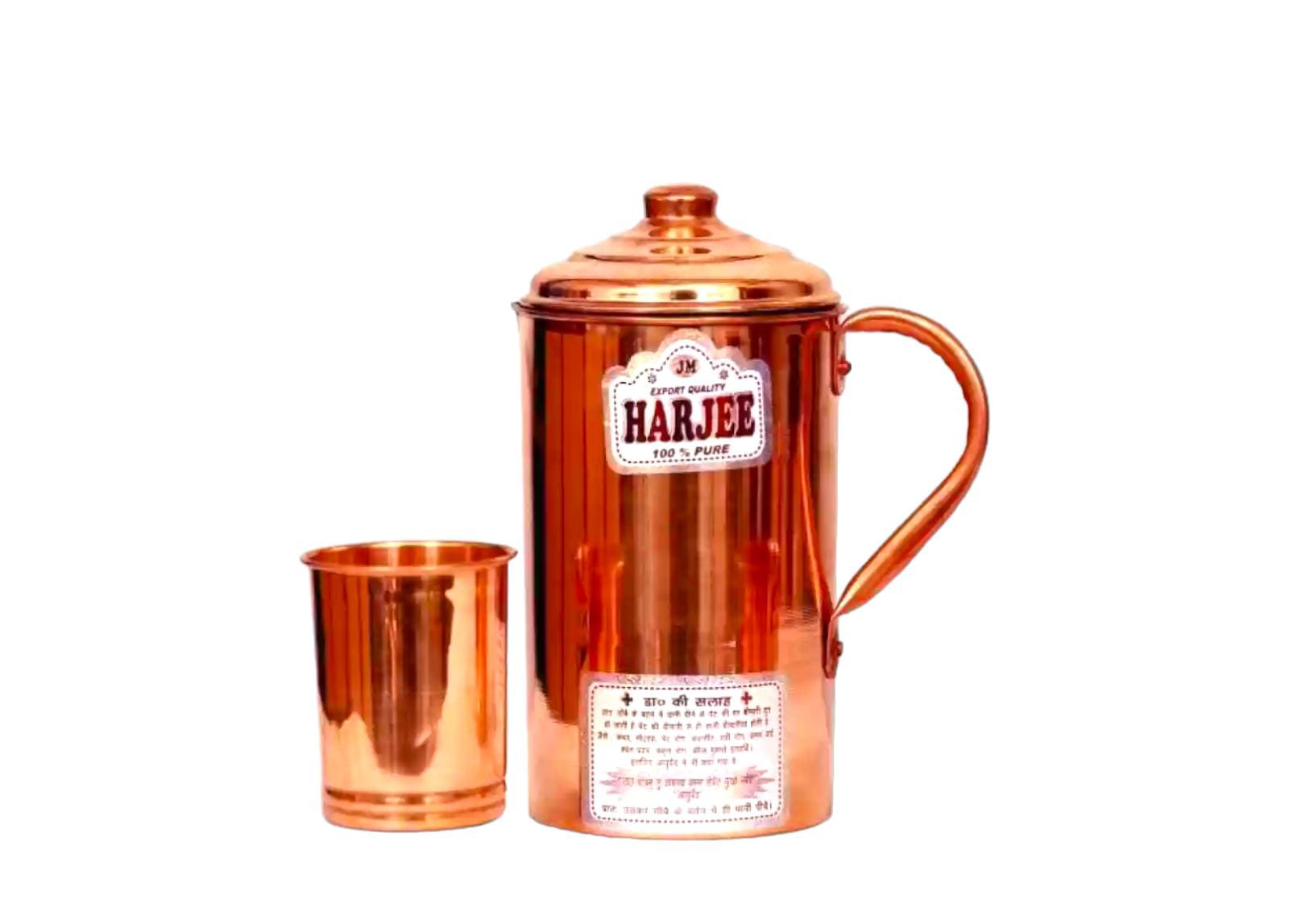 Harjee Copper Jug Set